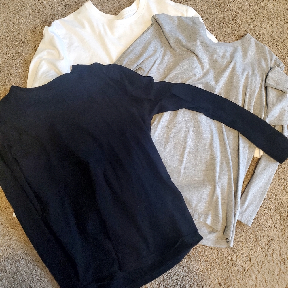 Three Long Sleeve Fresh Clean Tees T-shirts